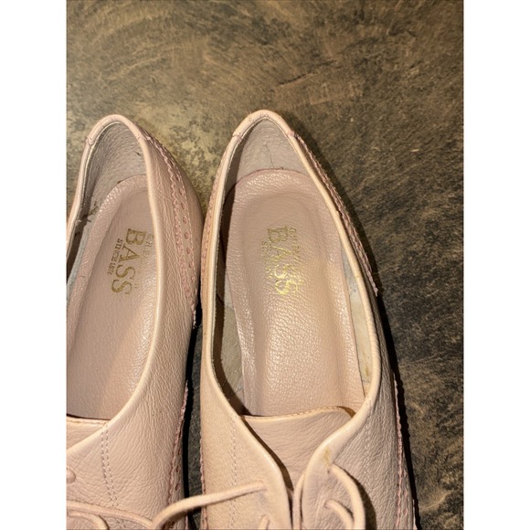 vtg G H bass co womens shoes 8N oxfords Leather And Leather Soles Tan - Picture 3 of 13